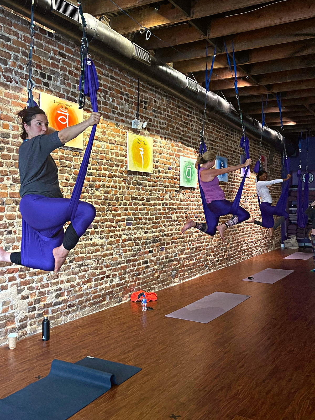 Aerial Yoga - Purple Blossom Yoga Studio