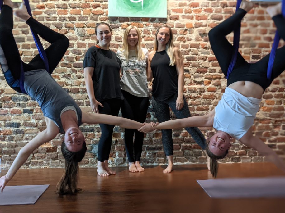 Aerial Yoga - Purple Blossom Yoga Studio